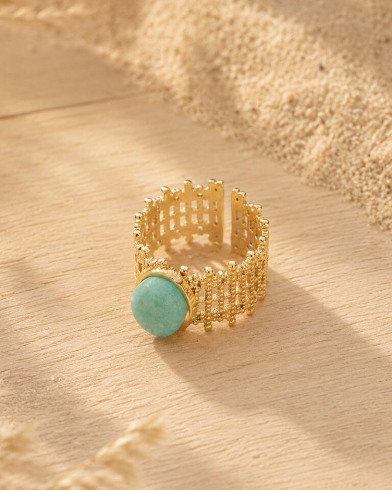 bague taya amazonite