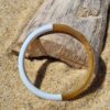 bracelet jonc corne de buffle blanc
