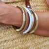 bracelet corne naturelle nude