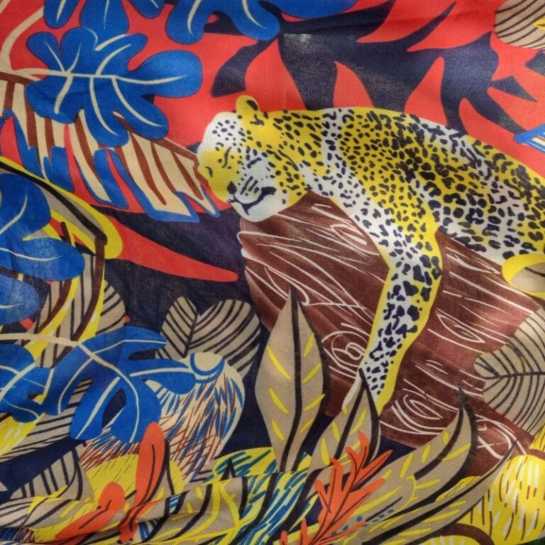 ETOLE CARRE PALME PANTHERE