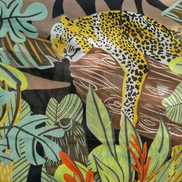 etole carré panthère marque palme paris