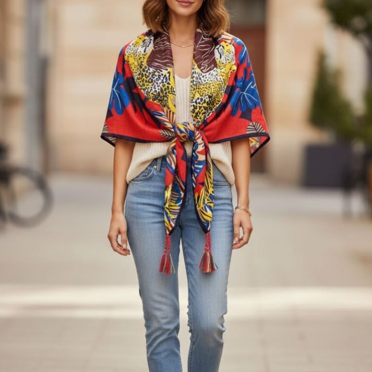 Etole carré Panthère sur son rocher marque Palme Paris