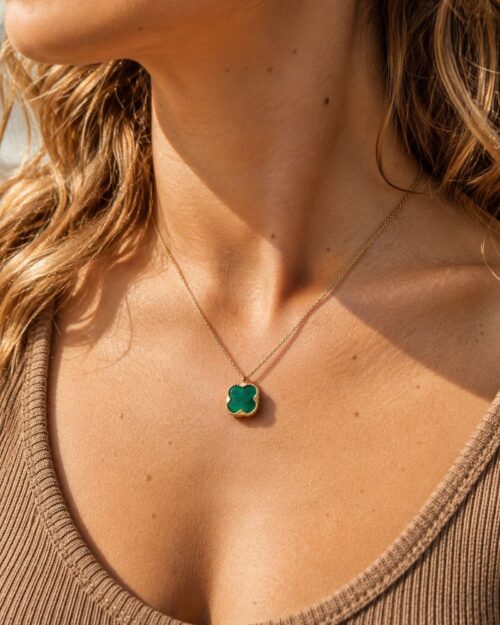 collier lloyd agate verte