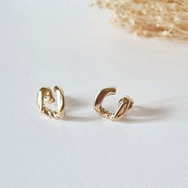 Puces d'oreilles Tatiana texturé