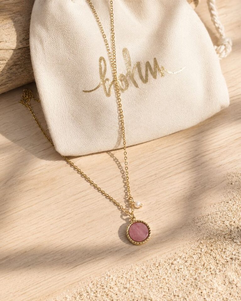collier emllo rhodonite collier emllo rhodonite