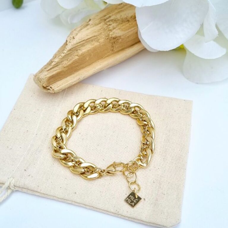 Bracelet maille gourmette