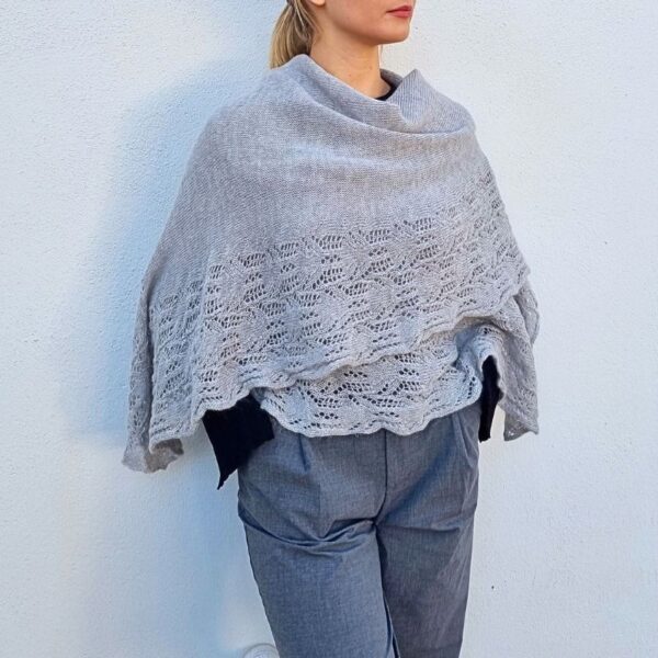 etole laine mohair gris perle