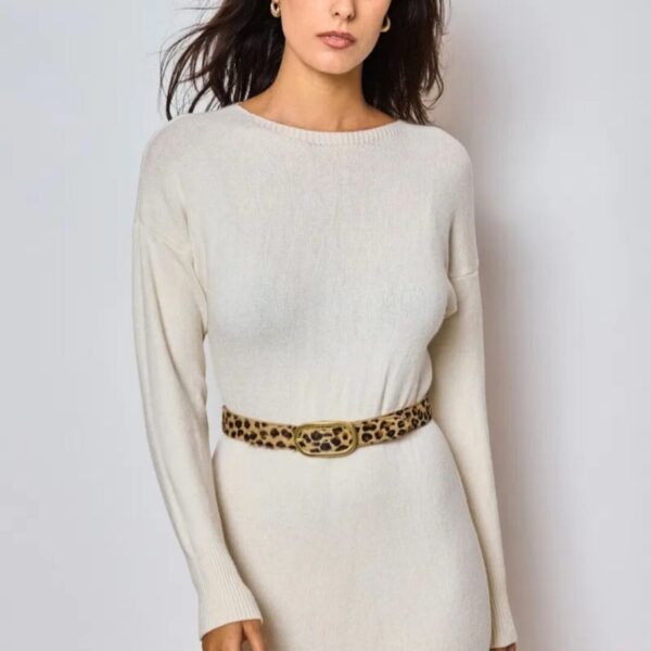 ceinture cuir léopard