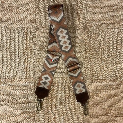 Bandoulière sac Aztèque Choco