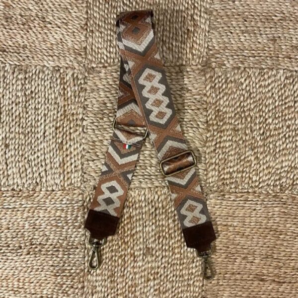 Bandoulière sac Aztèque Choco