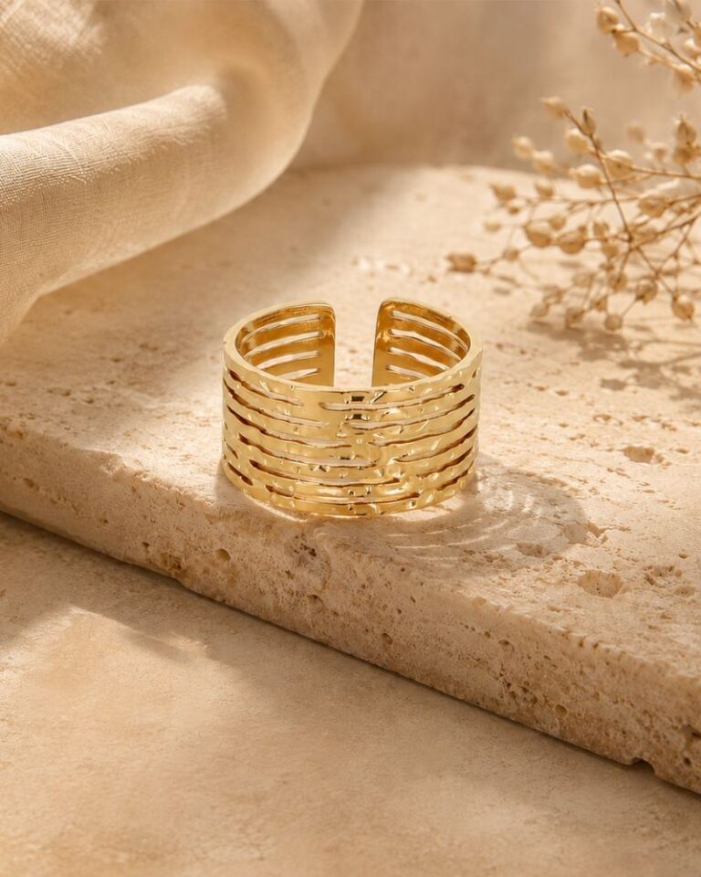 bague lali effet martelé bague lali effet martelé