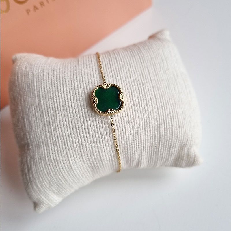 bracelet agate verte bohm