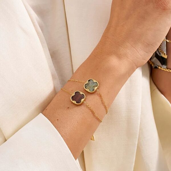 bracelet lloyd pierre œil de taureau