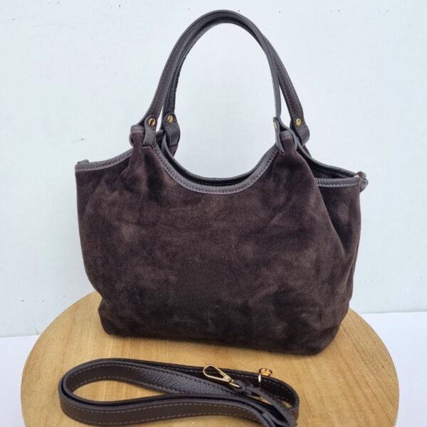 sac en daim couleur café