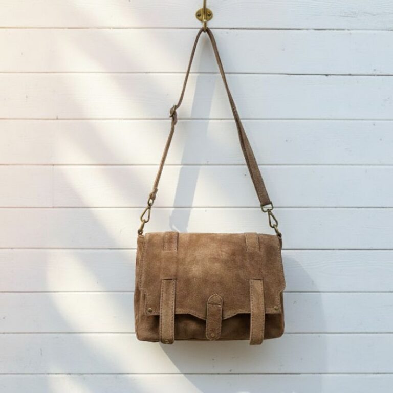Sac Bandoulière Messenger Taupe