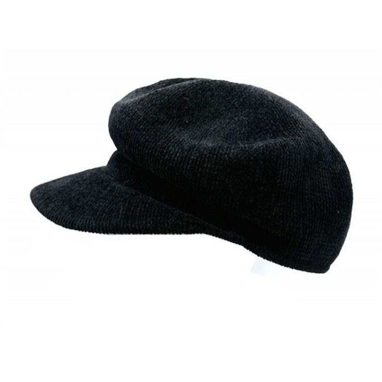 casquette velours fin noir