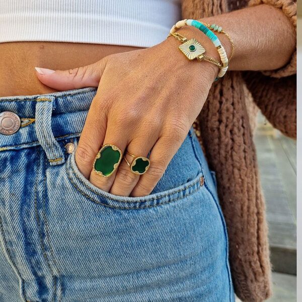 Bague Lloyd Agate Verte