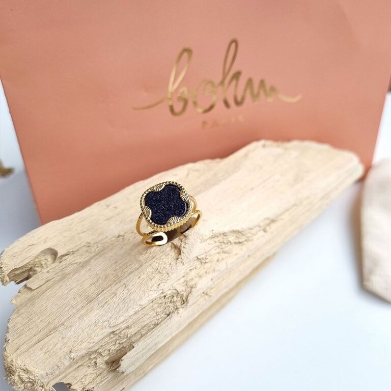 bague lloyd pierre sable bleu