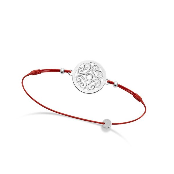 Bracelet médaille arabesque Argent