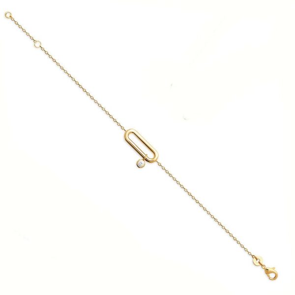 bracelet anneau zirconium