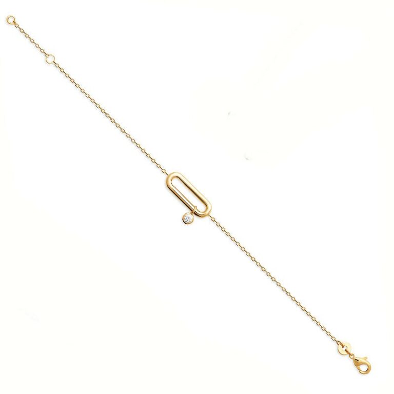 bracelet anneau zirconium