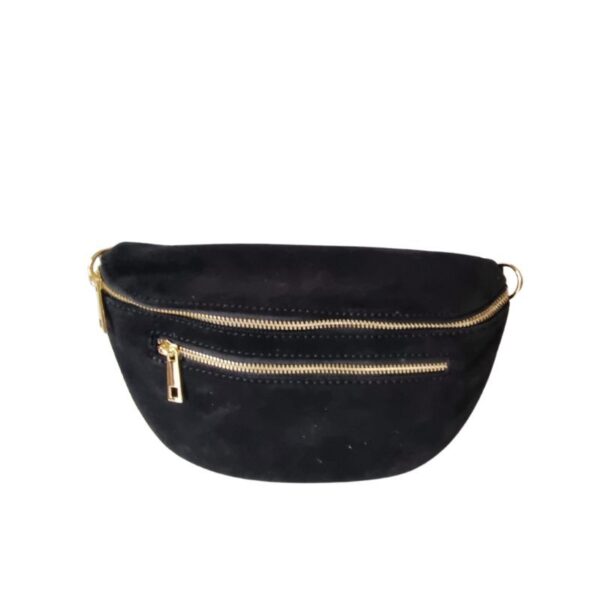 sac banane daim noir style effortless chic