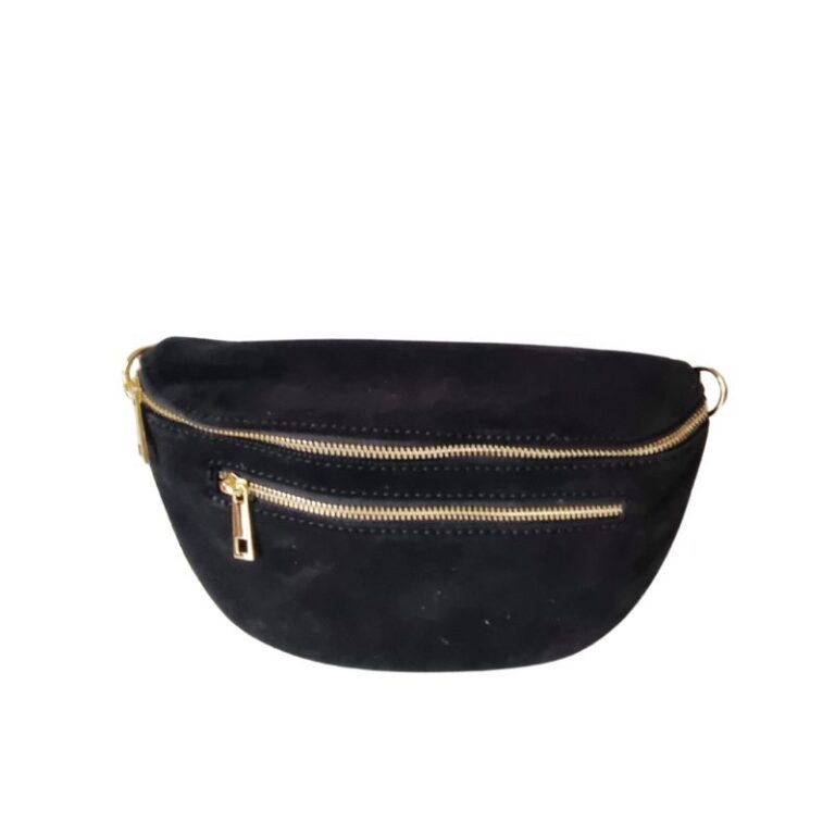 sac banane daim noir style effortless chic