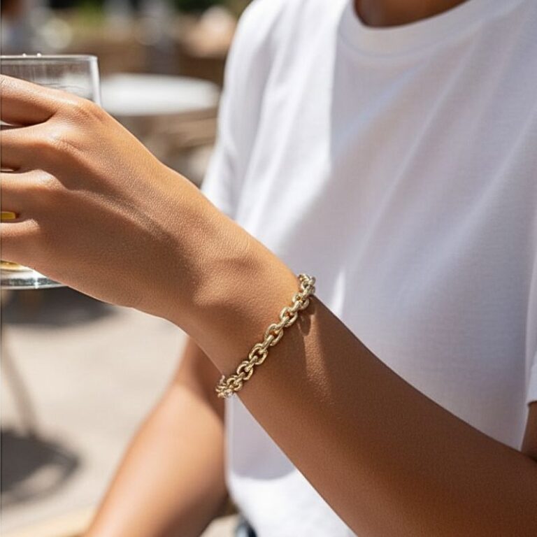 bracelet jonc maille rigide bijou mile mila