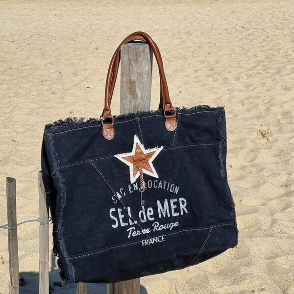 sac cabas de plage xl noir