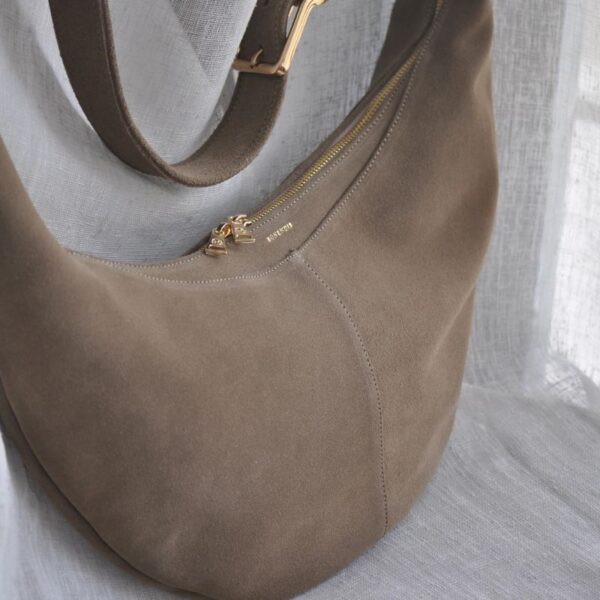 Sac demi lune nubuck Ariana