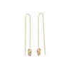 Boucles d'oreilles longues chaines or