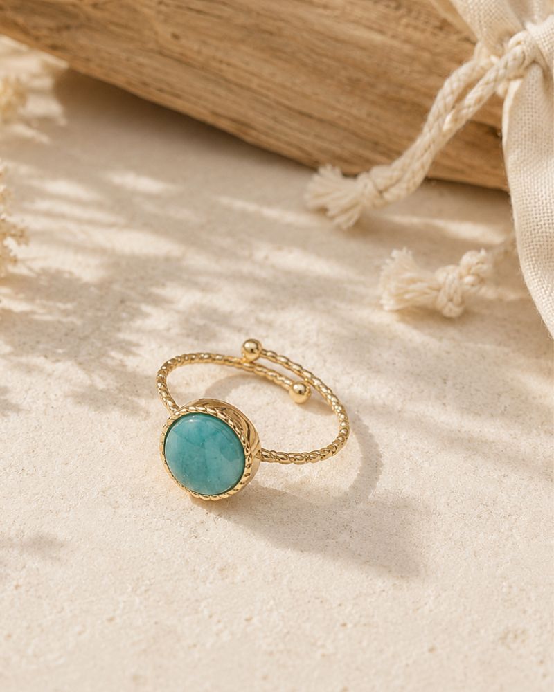 bague emllo amazonite