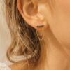 boucles d'oreilles honoré zirconium noir bijou bohm paris