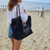 grand sac de plage sel de mer couleur noir
