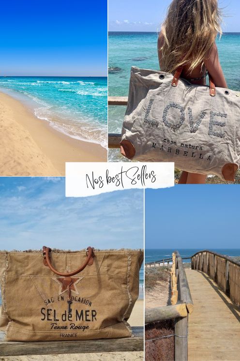 zoom sur les sacs de plage