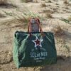 sac de plage XL vert cactus