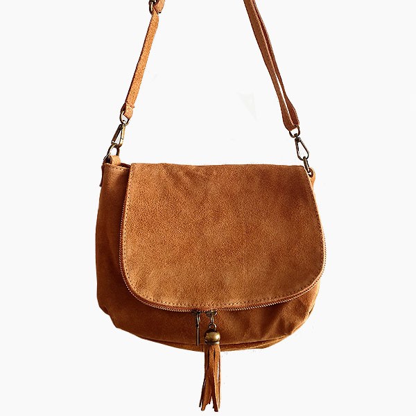Sac besace camel