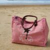 sac de plage sel de mer rose