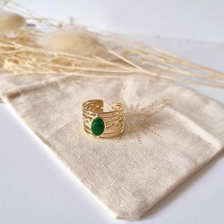 bague agate verte bijou mile mila