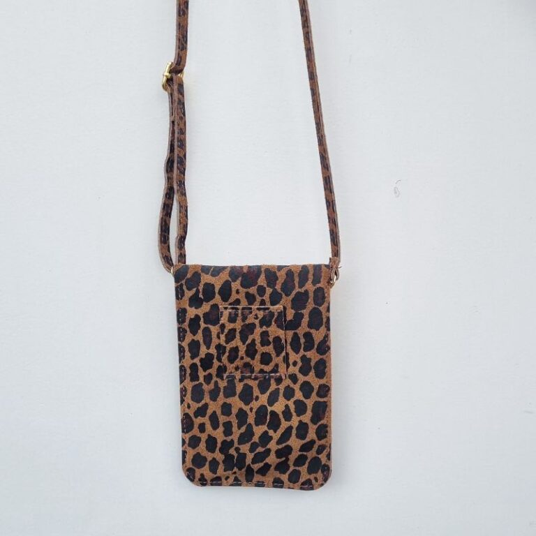 Pochette de téléphone Lise léopard