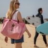 sac de plage sel de mer rose