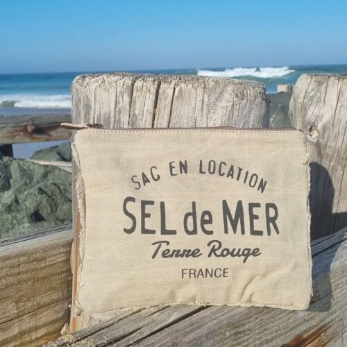 Pochette de plage Sel de Mer beige