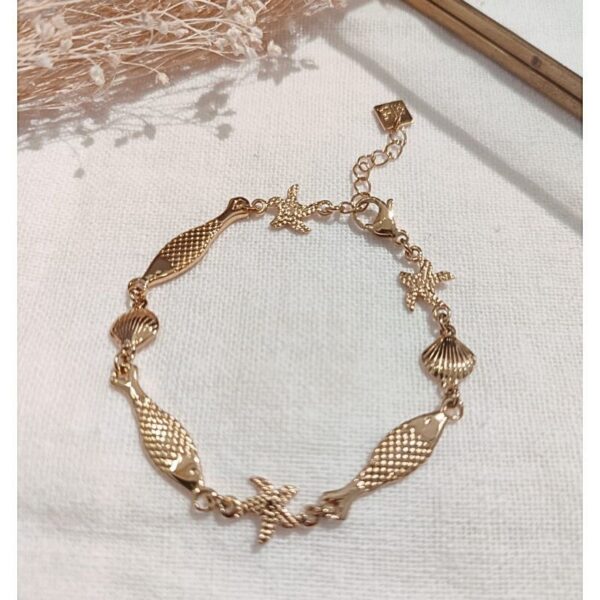 Bracelet multi pampilles poissons