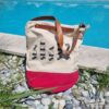 sac de plage ou piscine bicolore imprimé Sea Surf Salt Sand