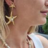 boucles d'oreilles étoile de mer & nacre mile mila bijoux
