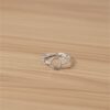 bague pour femme maille et cercle argent 925 rhodié