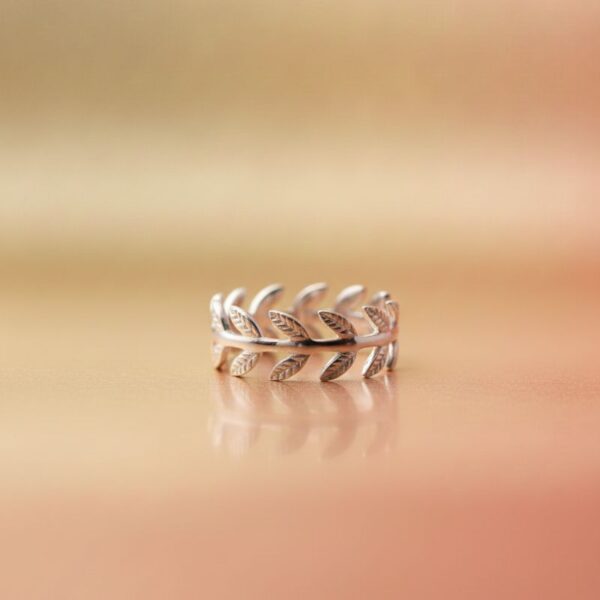 bague pour femme en argent 925 rhodié motif épi