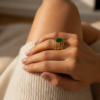 bague agate verte bague pierre agate verte bijou mile mila
