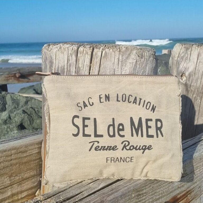 Pochette de plage Sel de Mer beige