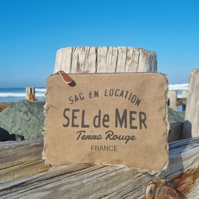 Pochette de plage Sel de Mer tabac